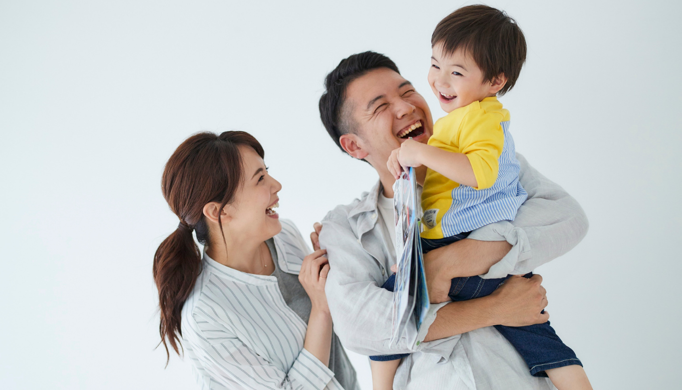 smiling family after visiting lara village dental